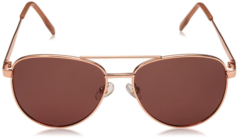 Foster Grant Women's Prelude Aviator Polarized Sunglasses, Gold/Rose POL, 60 mm - Image 2
