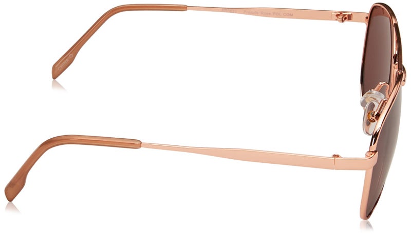 Foster Grant Women's Prelude Aviator Polarized Sunglasses, Gold/Rose POL, 60 mm - Image 3