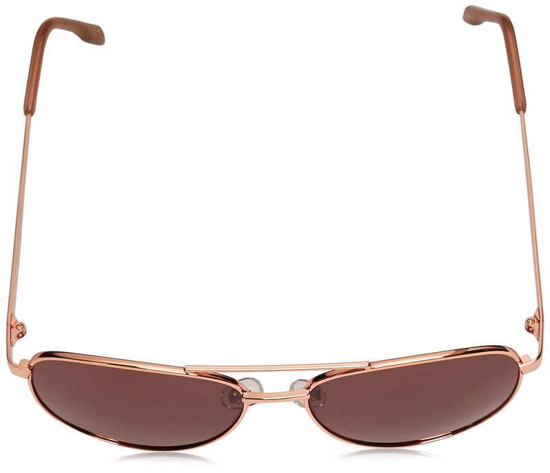Foster Grant Women's Prelude Aviator Polarized Sunglasses, Gold/Rose POL, 60 mm - Image 4