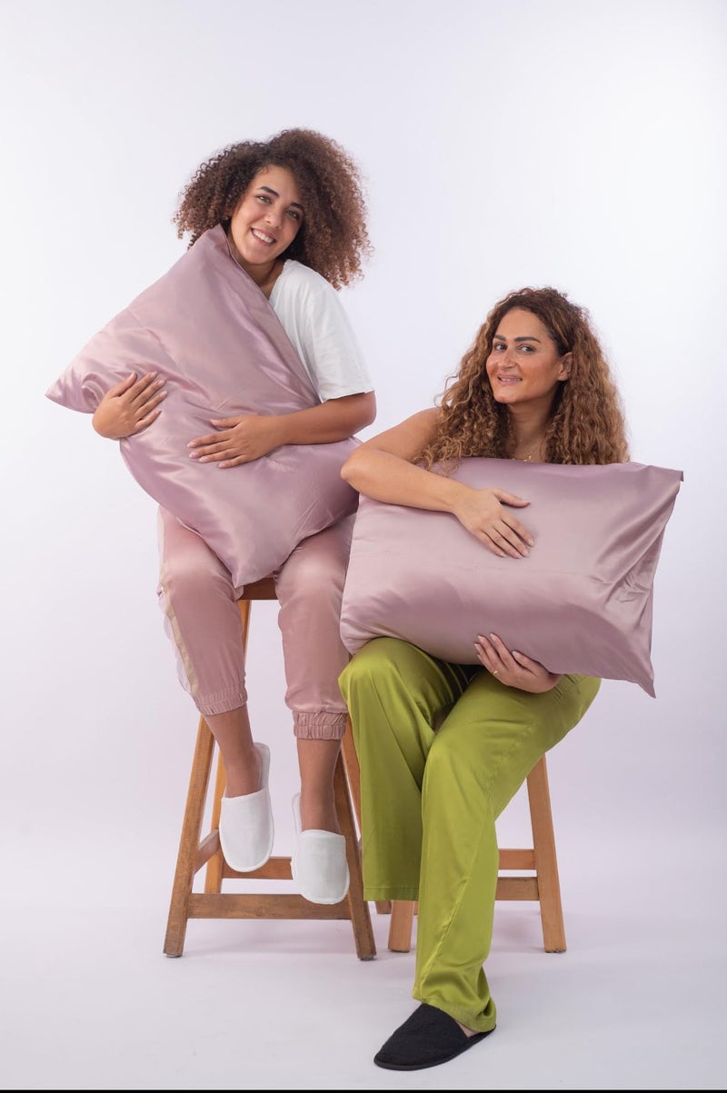 Satin Pillowcase in Cashmere Mauve - 100% Satin Material - 50 * 70cm - 1 Piece - Image 4