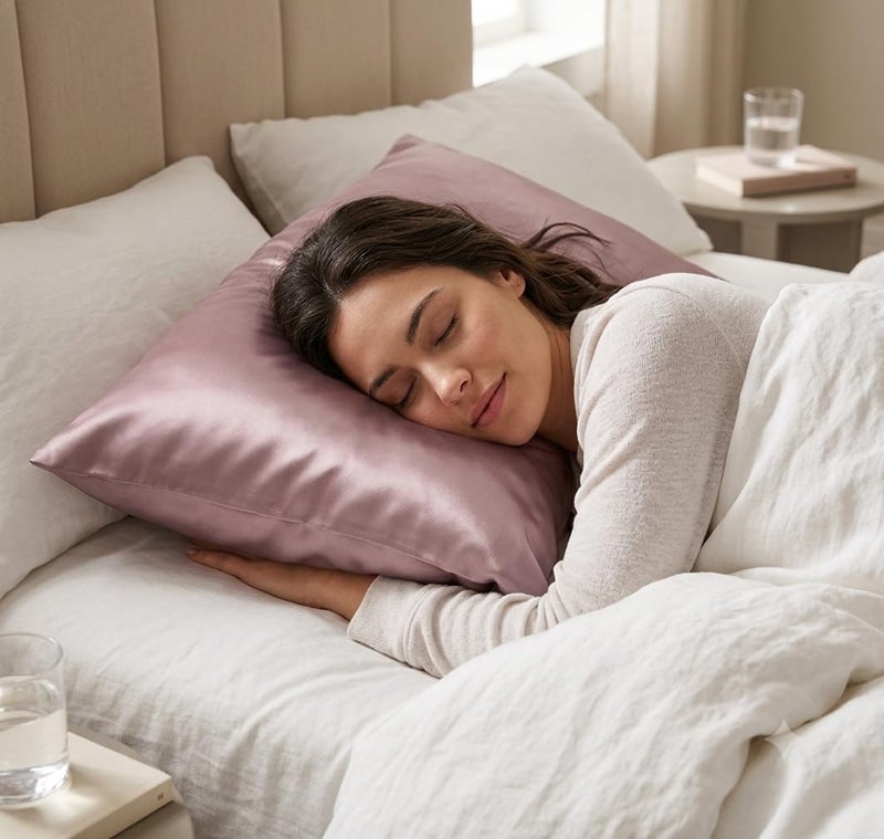 Satin Pillowcase in Cashmere Mauve - 100% Satin Material - 50 * 70cm - 1 Piece - Image 2