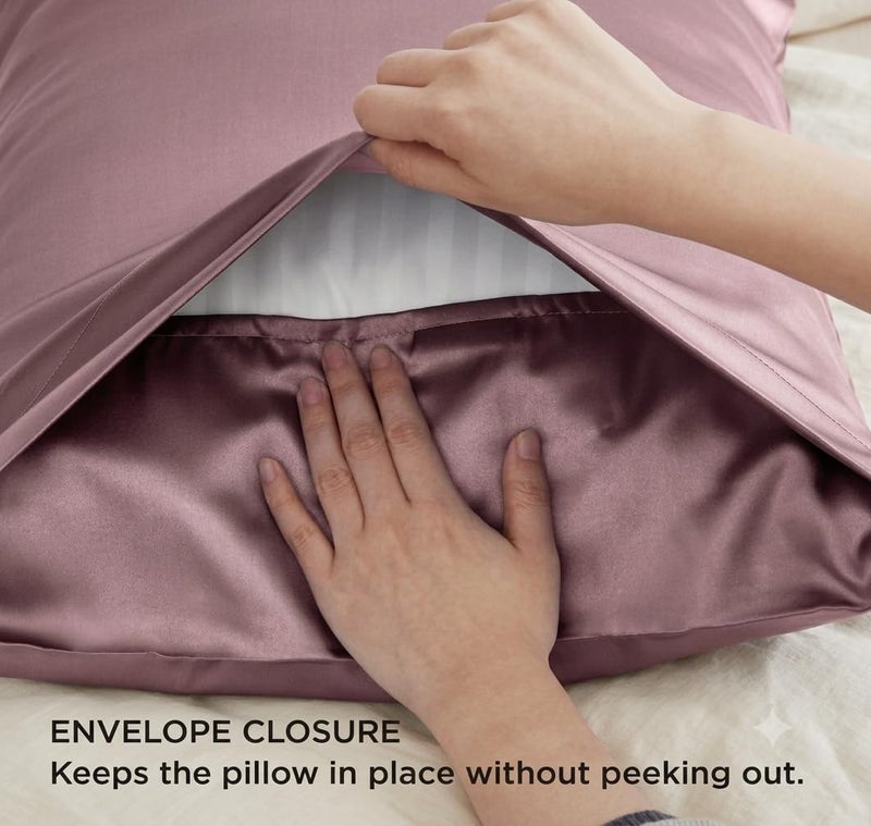 Satin Pillowcase in Cashmere Mauve - 100% Satin Material - 50 * 70cm - 1 Piece - Image 3