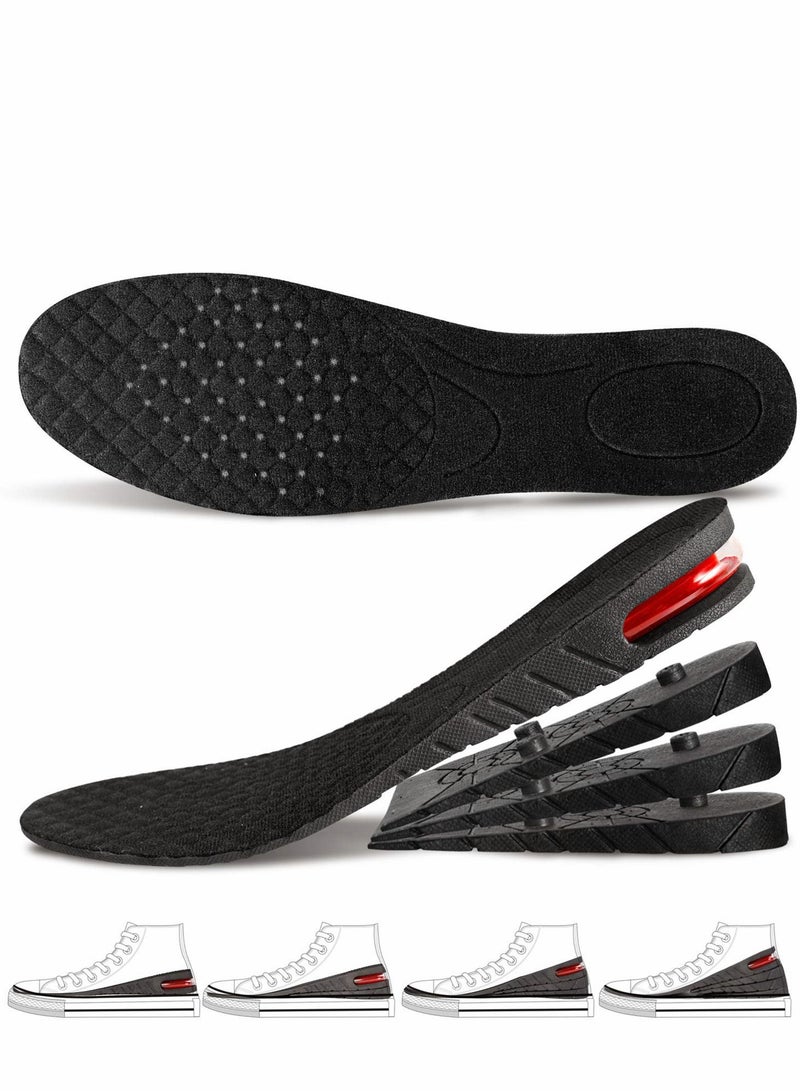 Excefore Height Increase Insoles 4-Layer 1.2inch to 3.5inch Air Cushion Taller Shoes Insoles Heel Insert for Men and Women - Image 1