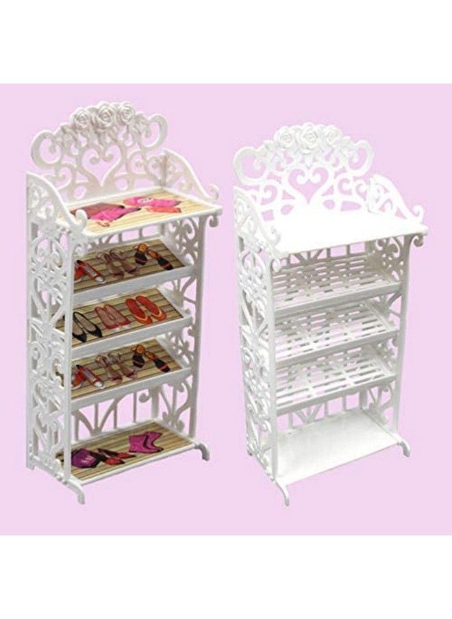 NUOBESTY - Doll Shoes Rack Miniature Dollhouse Furniture For Girl Doll Playset Accessories - Image 1