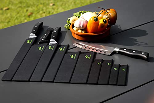 EVERPRIDE Chef Knife Sheath Set (10-Piece Set) Universal Blade Edge Cover Guards for Chef’s and Kitchen Knives – Durable, BPA-Free, Felt Lined, Sturdy ABS Plastic – Knives Not Included - Image 5