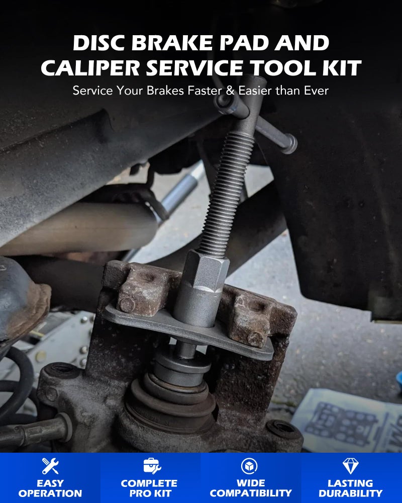 Orion Motor Tech 24pcs Heavy Duty Disc Brake Piston Caliper Compressor Rewind Tool Set and Wind Back Tool Kit for Brake Pad Replacement Reset, Fits Most American, European, Japanese Autos - Image 2