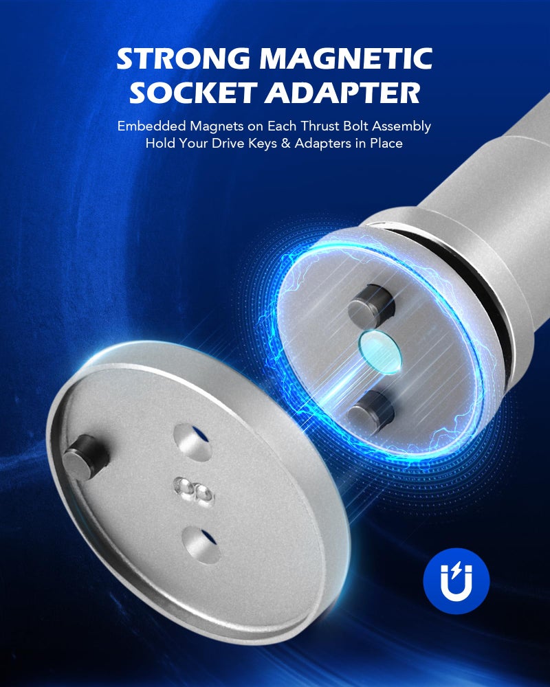 Orion Motor Tech 24pcs Heavy Duty Disc Brake Piston Caliper Compressor Rewind Tool Set and Wind Back Tool Kit for Brake Pad Replacement Reset, Fits Most American, European, Japanese Autos - Image 5