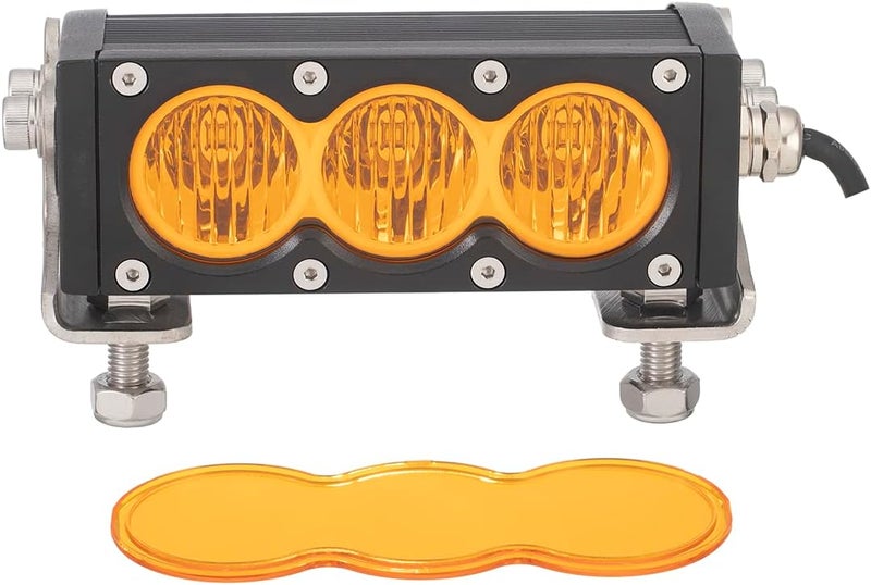Lightronic شريط إضاءة LED برتقالي ساطع 6 إنش للطرق الوعرة - Image 4