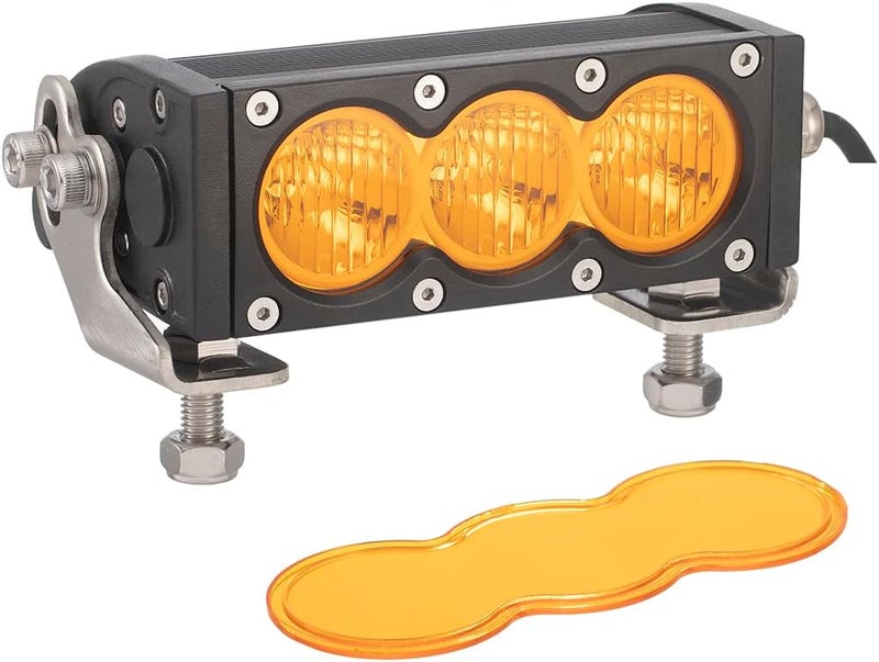 Lightronic شريط إضاءة LED برتقالي ساطع 6 إنش للطرق الوعرة - Image 1