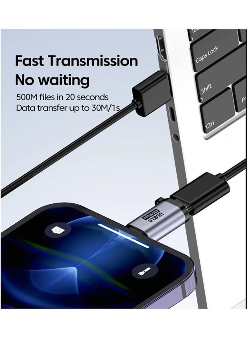 General 2 Pack iPhone 14 USB-C Female to Lightning 12W PD Fast Charging for All iPhone Family 14/14 Plus/14 Pro Max/13/12/11/X Series, iPad Pro- Charger Cable Accessories Not OTG  - Image 4