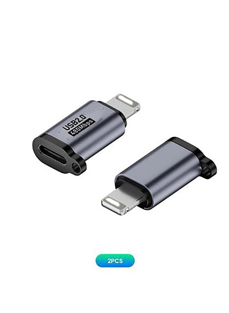 General 2 Pack iPhone 14 USB-C Female to Lightning 12W PD Fast Charging for All iPhone Family 14/14 Plus/14 Pro Max/13/12/11/X Series, iPad Pro- Charger Cable Accessories Not OTG  - Image 1