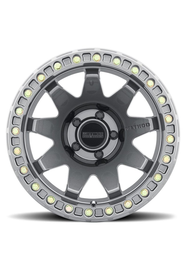 Method - Race Wheels Mr108 Gloss Titanium Wheel With Aluminum (17 X 9. Inches /5 X 5 Mm, -44 Mm Offset) - Image 1