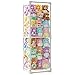 INFTOYCO Large Stuffed Animal Storage Zoo Cage Holder Upgradation PVC Stuffed Animal Storage Organizer Space Saving Plush Toys Zoo Holder for Kidroom Playroom White - Image 3
