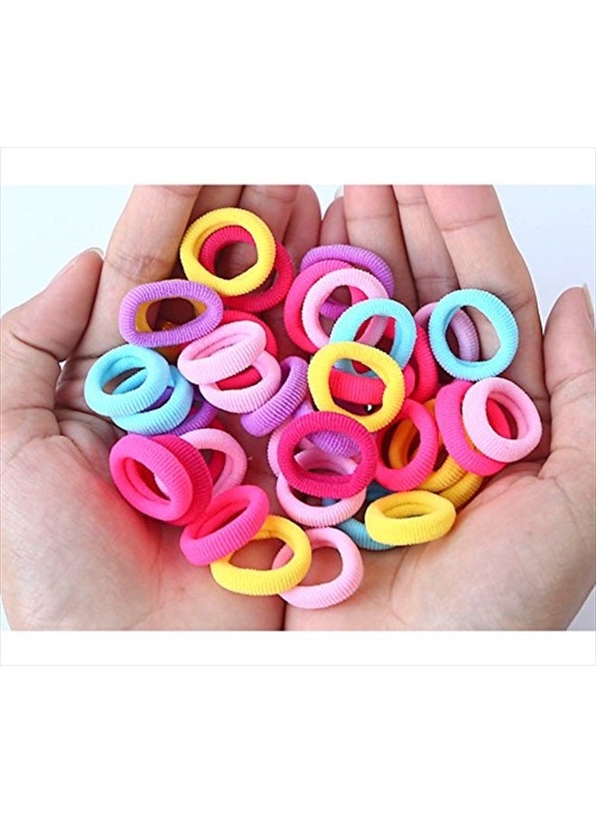 J-MEE رباط شعر للأطفال 100 قطعة 10 ألوان أشرطة شعر صغيرة بدون seams حامل ذيل الحصان J-MEE - Image 3