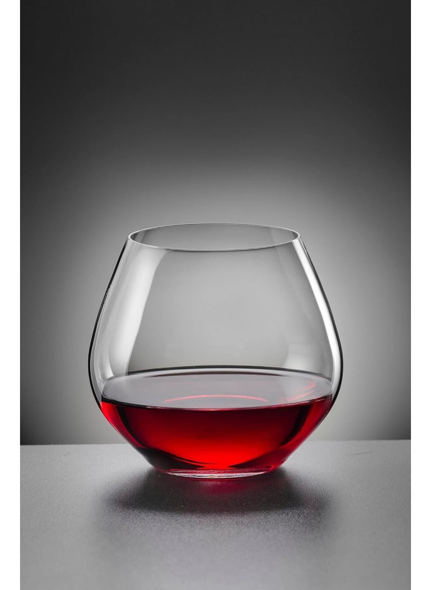 smart serve Bohemia Crystal Amoroso Stemless CocktailGinWine Glass Set 440ml Set of 2 CrystalClearerLighter for Wine Tasting Gift Packaging for Valentines Day Anniversary Birthday Gifts with Gift Box  - Image 1