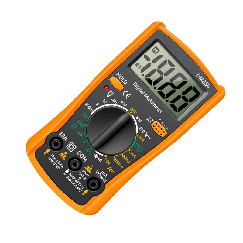 Digital Multimeter with Large Display Auto Detect Voltage Resistance Diode Tester for Home and Professional Electrical Repair - Image 2