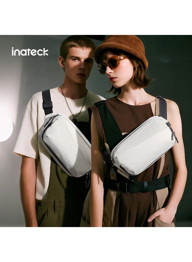 Inateck Large Capacity Men's Casual Waterproof Crossbody Shoulder Bag Black - Image 2