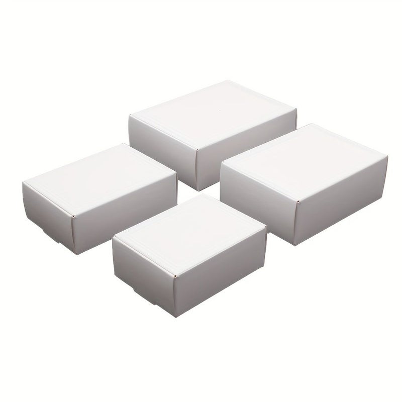 40pcs Square Paper Gift Boxes Black White Brown Pink Assorted Sizes for Gifts - Image 5