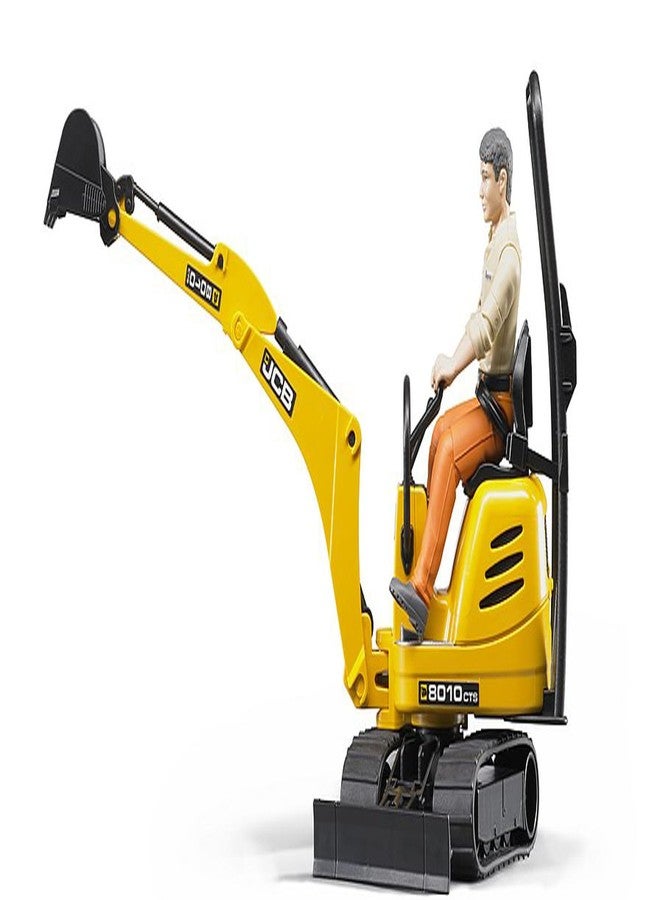 Bruder Jcb Micro Excavator 8010 Cts and Construction Worker (Colors May Vary) - Image 4