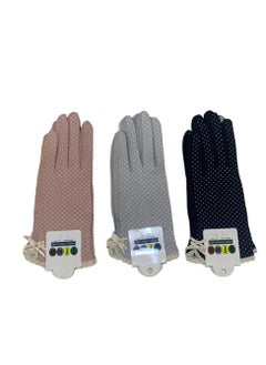 SFMW 3 Pairs of Driving Gloves for Women that Protect from the Sun Rays with a Touch Finger for Using a Mobile Phone 