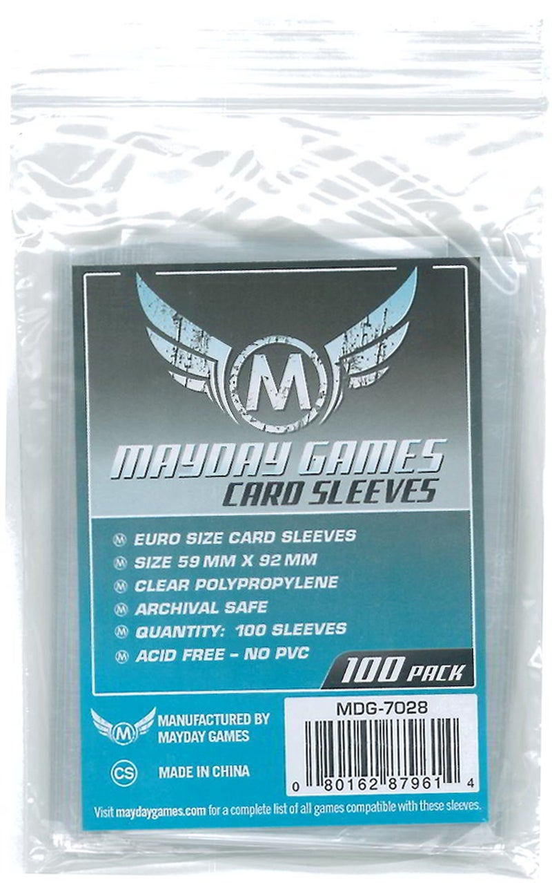 Mayday Games 59 x 92 mm Sleeves Euro Card Game (Pack of 100) - Image 3