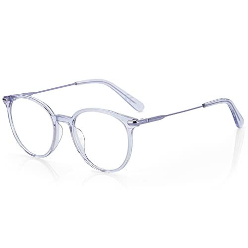 ZENOTTIC Round Optical Glasses Transparent Frame Clear Lens Eyewear Non-prescription Eyeglasses for Women - Image 1