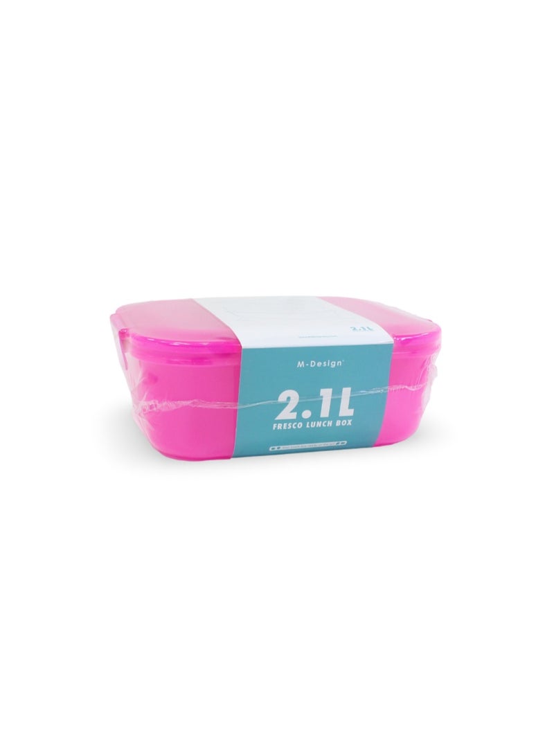 M-Design Fresco Lunch Box 2.1L – Pink - Image 1