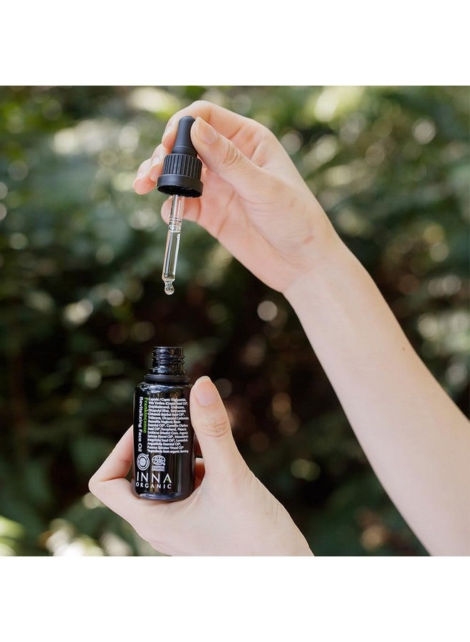 إينا أورجانيك زيت اللبان العضوي المنعش للوجه من إينا، مضاد للشيخوخة، العناية بالتجاعيد، مرطب، جمال نظيف فاخر، عضوي معتمد، 1 أونصة سائلة. - Image 3