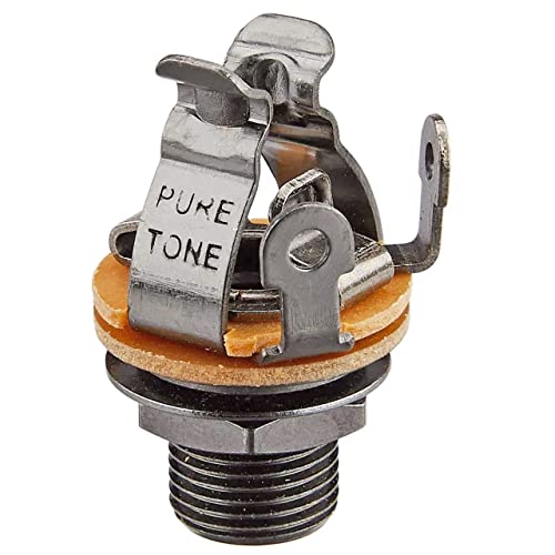 Pure Tone Technologies Pure Tone Multi-Contact 1/4 inch Mono Output Jack | Black Nickel | Dual Tension Grounds & Dual Positive Tips for Optimal Signal, Tone & Lowest Possible Noise - Image 2