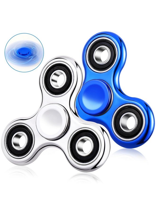 جيجيلي قطعتان من لعبة فيدجيت سبينر للأطفال والكبار لتخفيف التوتر، ألعاب فيدجيت حسية رائعة مطلية بالكهرباء، ألعاب فيدجيت سبينر للأطفال المصابين بفرط الحركة ونقص الانتباه والتوحد، هدايا أعياد الميلاد، هدايا للفصول الدراسية للأولاد والبنات - Image 1