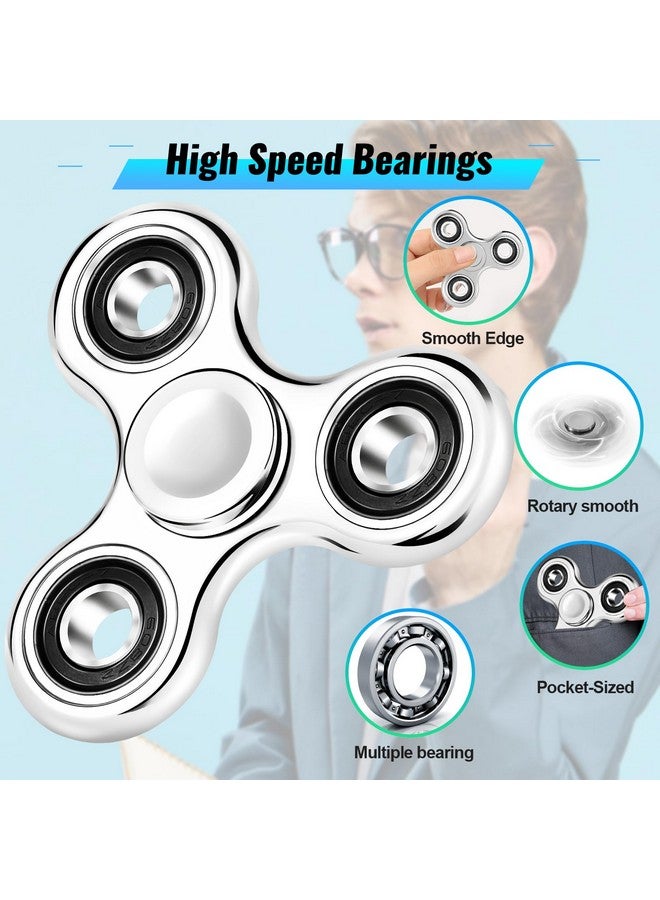 جيجيلي قطعتان من لعبة فيدجيت سبينر للأطفال والكبار لتخفيف التوتر، ألعاب فيدجيت حسية رائعة مطلية بالكهرباء، ألعاب فيدجيت سبينر للأطفال المصابين بفرط الحركة ونقص الانتباه والتوحد، هدايا أعياد الميلاد، هدايا للفصول الدراسية للأولاد والبنات - Image 2