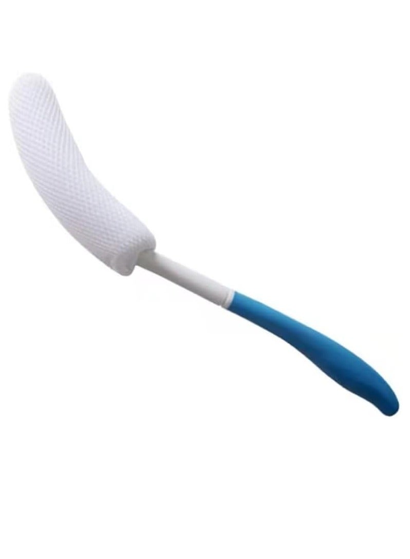 Ya YF-ANEN Long Anti-Slip Curved Handle Bath Body Brush Bath Brush for Middle Aged, Elderly/Pregnant Women Bath and Shower, 15.33 Inch - Image 1
