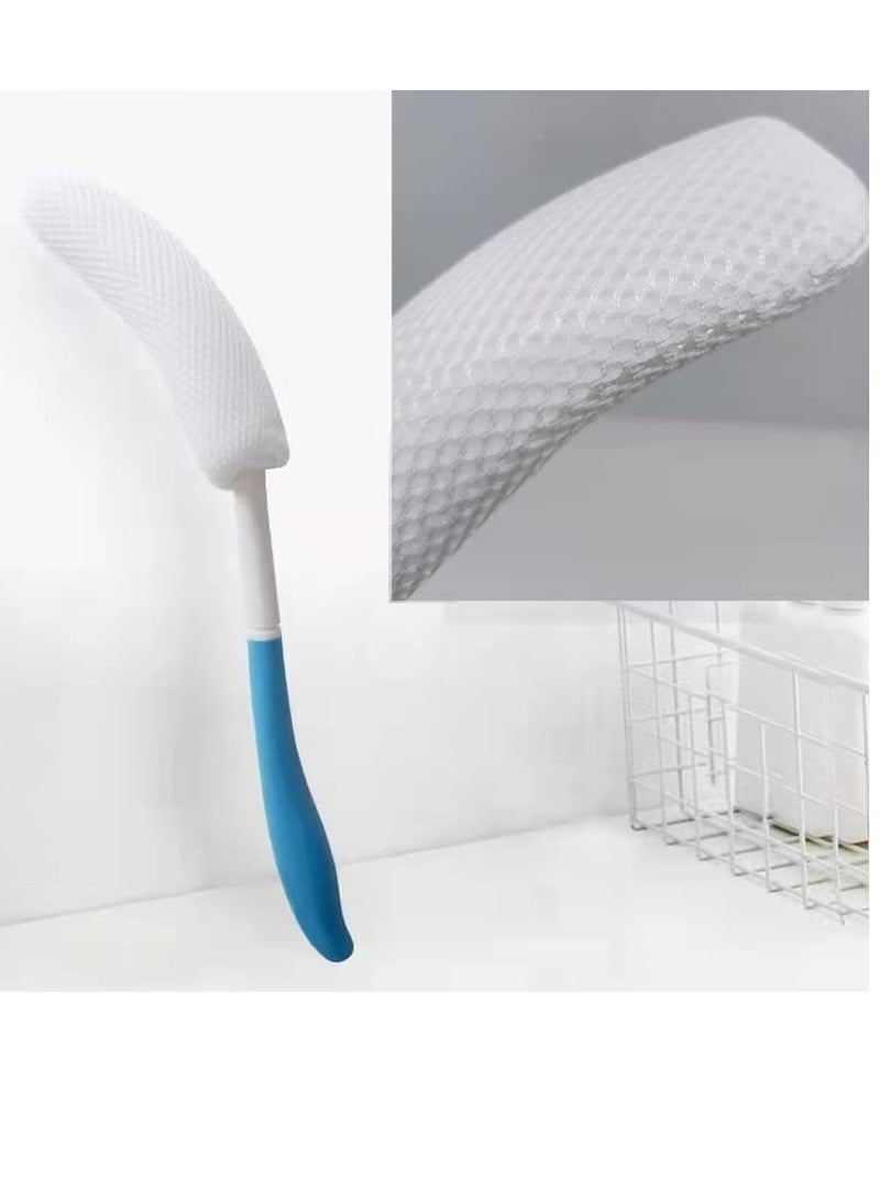 Ya YF-ANEN Long Anti-Slip Curved Handle Bath Body Brush Bath Brush for Middle Aged, Elderly/Pregnant Women Bath and Shower, 15.33 Inch - Image 2