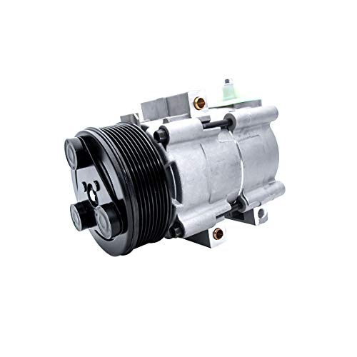 FKG AC Compressor and A/C Clutch 4L3Z19703AB Fit for 1997-2001 Ford E-150 Econoline 4.6L 5.4L, 1997-2001 Ford E-250 Econoline 5.4L, 1997-2002 Ford Expedition 4.6L 5.4L - Image 1