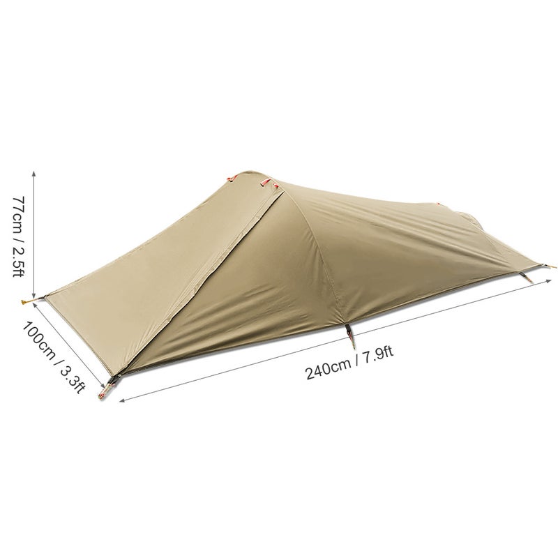 73Hours Ultralight Outdoor Camping Tent Single Person Camping Tent Water Tent Aviation Aluminum Support Portable Sleeping Bag Tent - Image 5