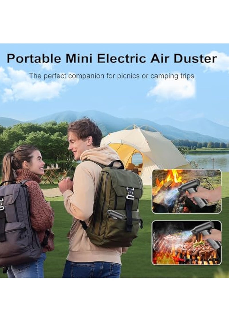 SOLARAE Electric Air Duster, Powerful Compressed Air Duster, Hand Dry Jet Blower, Car 110000RPM Pocket Air Blaster, Rechargeable Mini Turbo Jet Fan, Portable Air Compressor for Car Computer Cleaning Kit - Image 5