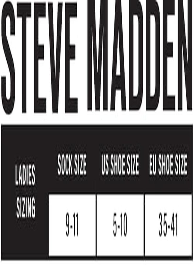 ستيف مادن، عبوة من 8 قطع، لون أسود سادة، قصات قصيرة، مقاسات 9-11 - Image 3