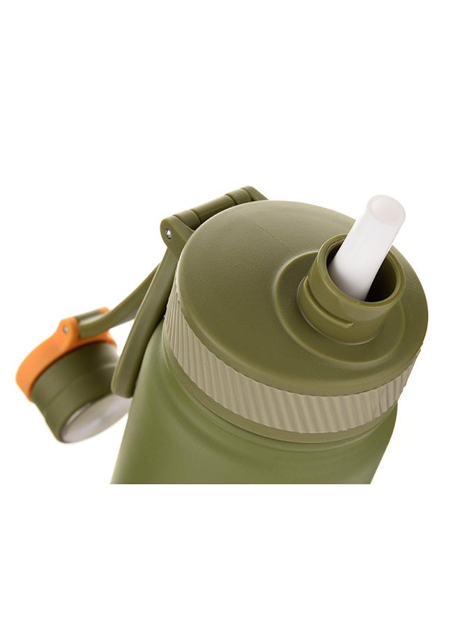 SHAHA Stainless Steel Sport Vacuum Bottle 680ML Green - Image 3
