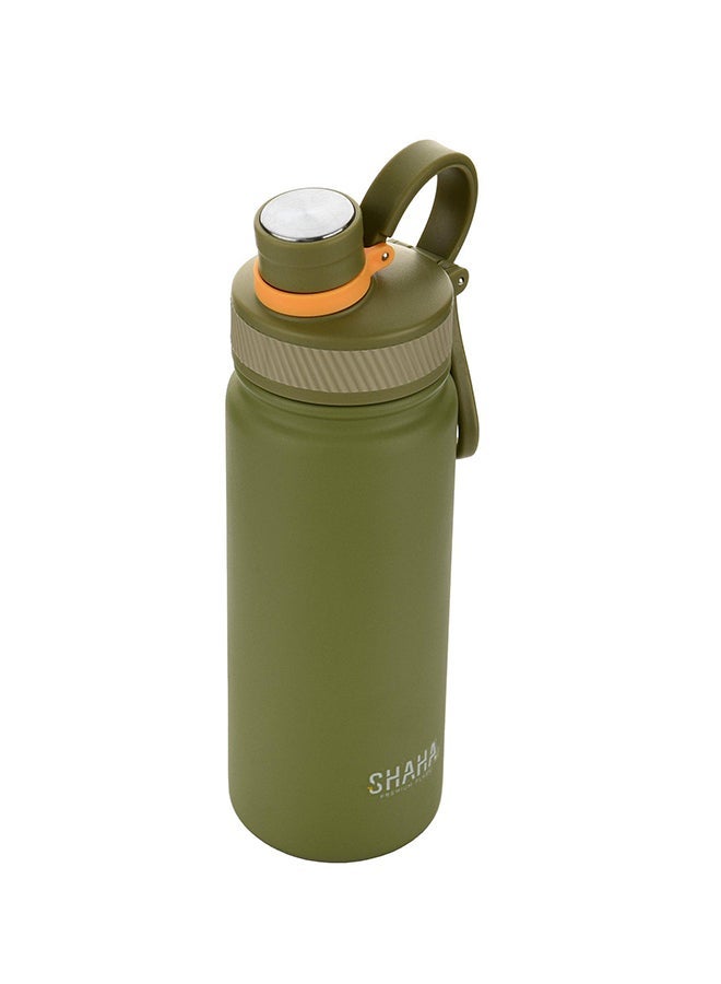 SHAHA Stainless Steel Sport Vacuum Bottle 680ML Green - Image 2