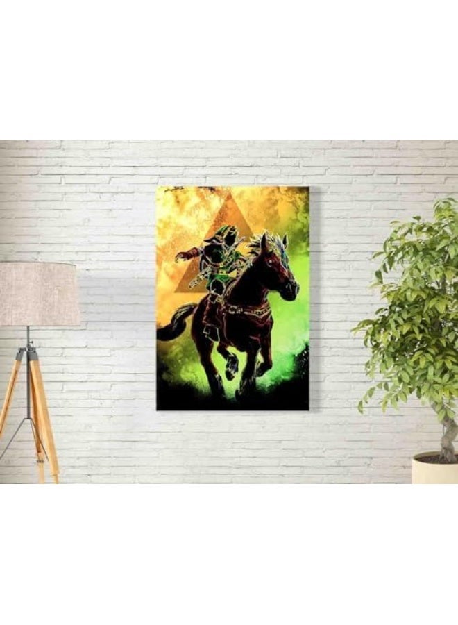 Ecokraftarabia Soul of the Horse Wall Art for Decoration Home And Office Decor Poster, 20x30cm, 1Pcs (Unframed Poster) - Image 1