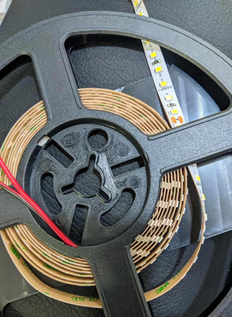 AEROS LED Dimmable Strip Light SMD2835 9.6Watts per mtr DC24V Natural White 4000K IP20 5mtr Reel High Lumen Output  - Image 2