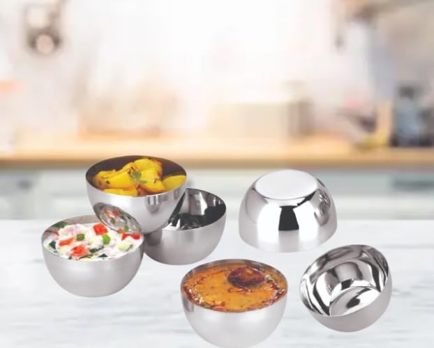 M R Stainless Steel ServingDining and Mixing Bowlkatorivatkivati with Mirror Finish 3  - Image 3