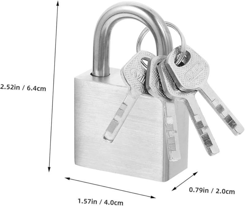 Veemoon Stainless Steel Padlock Set Beam Design for Gates Fences and Garages - Image 3