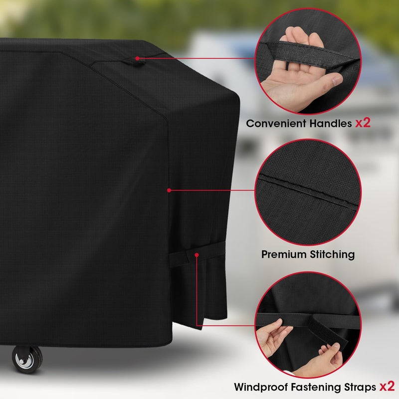 Unicook Griddle Cover for Blackstone 36 Inch ProSeries, Flat Top BBQ Grill Cover 75 Inch for Outdoor 4 Burner Cooking Station, Unique Waterproof Vinyl with Polyester Lining - Image 3