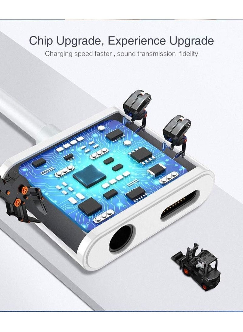 Excefore 2 Pack Headphones Jack Adapter for iPhone 2 in 1 Charger Aux Audio Splitter Dongle Adapter for iPhone for iPad for iPod Support All iOS System - Image 4