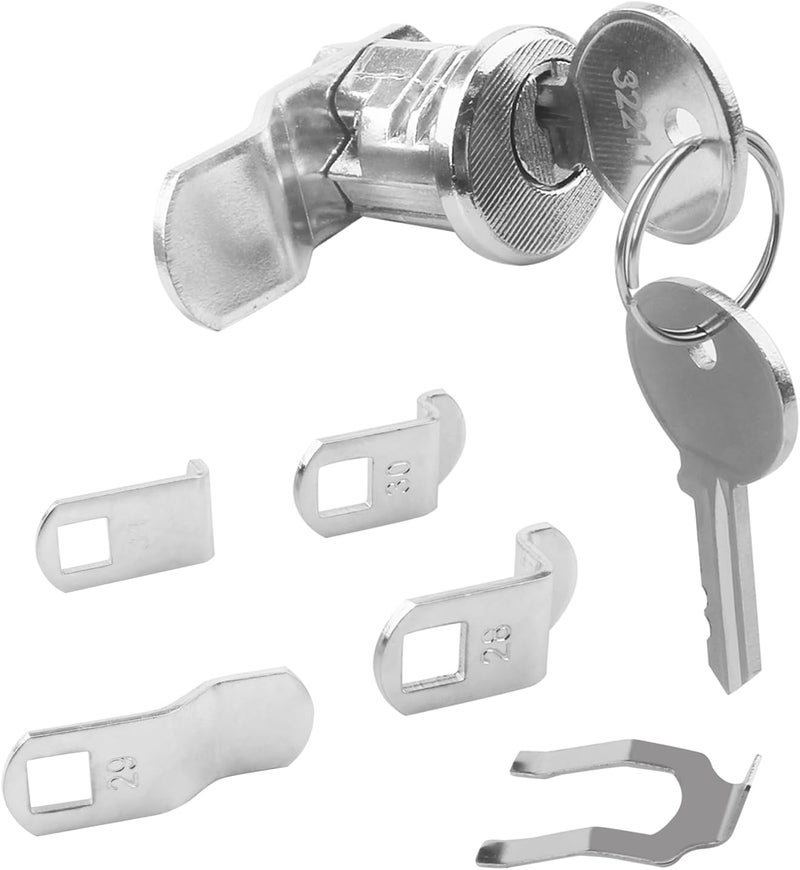 VIDABTE Mailbox Lock Replacement for Almost All Locking Mail Boxes, Multipurpose Mailbox Lock for Several Brands ILCO 1003M Keyway, File Cabinet Replacement Lock (Rotate 90° counterclockwise) - Image 1