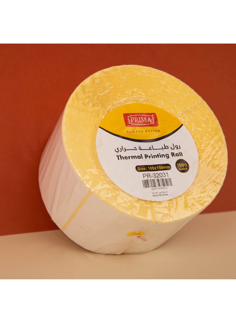 PRIMA Thermal Printing Labels - 1000 Roll - 100×150 mm | Heavy-Duty Smudge-Free & Fade-Resistant Shipping Labels for Stores, Pick-Pack, Malls, Crisp Barcodes & Clear Images - Image 4