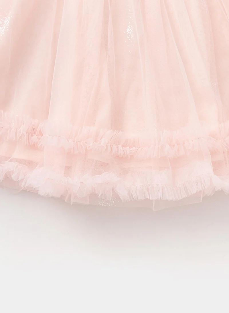 Balabala light pink Toddler Girls Woven one-piece dress for Women | Best Price UAE