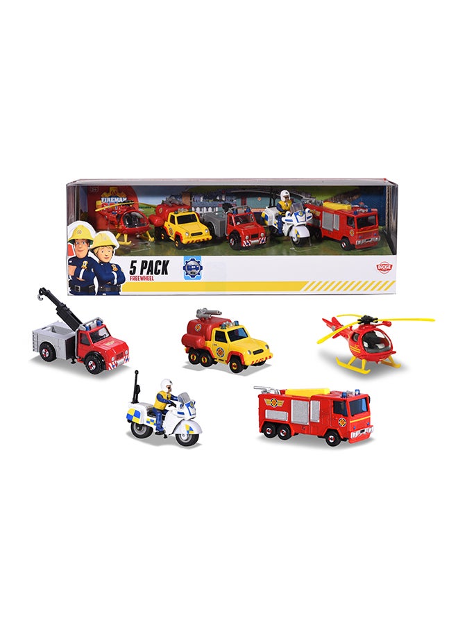 Majorette Fireman Sam 5Pc Giftpack  - Image 1