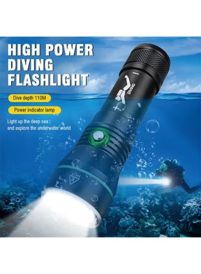 BORUIT S3 Deep Sea Diving Flashlight - High-Intensity Underwater Photography Light, Waterproof and Durable - Image 1